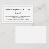 Visitekaartje voor schonere en low-key raden (Voorkant / Achterkant)