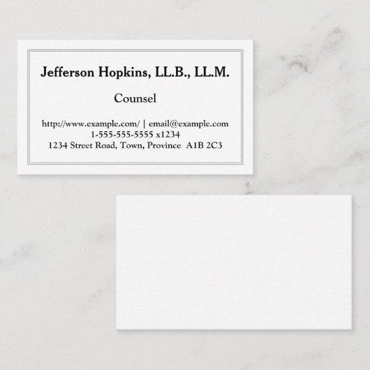 Visitekaartje voor schonere en low-key raden (Voorkant / Achterkant)