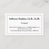 Visitekaartje voor schonere en low-key raden (Voorkant)