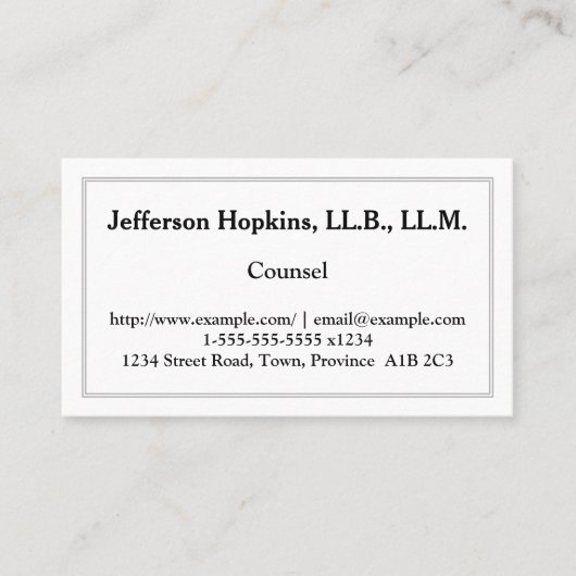 Visitekaartje voor schonere en low-key raden (Voorkant)