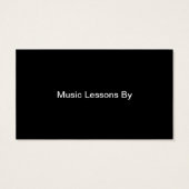 Visitekaartje voor schonere muziek en schonere muz (Achterkant)