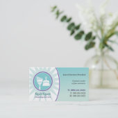 Visitekaartje voor schonere reinigingsservice (Staand voorkant)