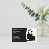 Visitekaartje voor schoonmaakdiensten in gebouwen (Staand voorkant)