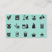 Visitekaartje voor schoonmaakservicepatroon (Voorkant)