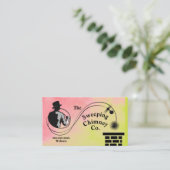 Visitekaartje voor schoorsteenreiniging (Staand voorkant)