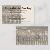 Visitekaartje voor schrijfmachine (Voorkant / Achterkant)