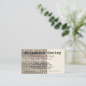 Visitekaartje voor schrijfmachine (Staand voorkant)