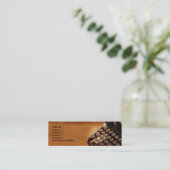 Visitekaartje voor schrijfmachines (Staand voorkant)