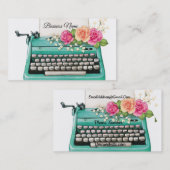 Visitekaartje voor  schrijfmachines (Voorkant / Achterkant)
