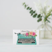 Visitekaartje voor  schrijfmachines (Staand voorkant)
