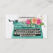 Visitekaartje voor  schrijfmachines (Achterkant)
