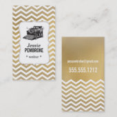 Visitekaartje voor schrijfmachines - foliën voor k (Voorkant / Achterkant)