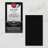  Visitekaartje voor schrijfmachinist Attorney (Voorkant / Achterkant)