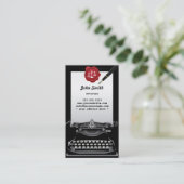  Visitekaartje voor schrijfmachinist Attorney (Staand voorkant)