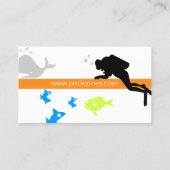 Visitekaartje voor Scuba-instructeur (Achterkant)