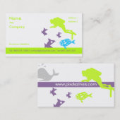 Visitekaartje voor Scuba-instructeur, bekroonde wi (Voorkant / Achterkant)