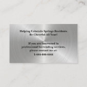 Visitekaartje voor Shiny Silver & Black Event Bart (Achterkant)