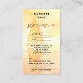 Visitekaartje voor Sjabloon van cadeaubonnen Kortingskaartje (Achterkant)