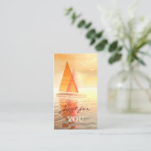 Visitekaartje voor Sjabloon van cadeaubonnen Kortingskaartje (Staand voorkant)