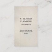 visitekaartje voor skeletanatomie (Achterkant)