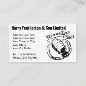 Visitekaartje voor slager- en vleesleveranciers (Voorkant)