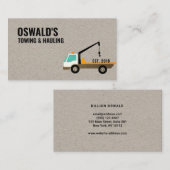 Visitekaartje voor sleep- en sleepdiensten (Voorkant / Achterkant)