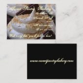 visitekaartje voor smaaktaart (Voorkant / Achterkant)