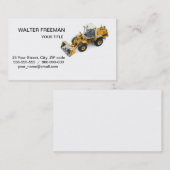 Visitekaartje voor sneeuwverwijdering (Voorkant / Achterkant)