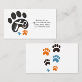 Visitekaartje voor snoepjes voor meester (Voorkant / Achterkant)