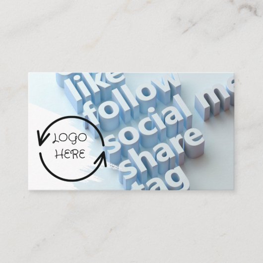 Visitekaartje voor sociale media aansluiten (Voorkant)