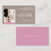 Visitekaartje voor spa en esthetica (Voorkant / Achterkant)