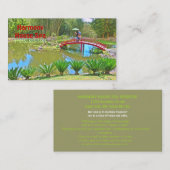 VISITEKAARTJE VOOR SPA- EN MASSAGETHERAPIE (FOTO) (Voorkant / Achterkant)