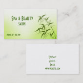 Visitekaartje voor spa en schoonheid (Voorkant / Achterkant)