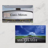 Visitekaartje voor spiegels (Voorkant / Achterkant)