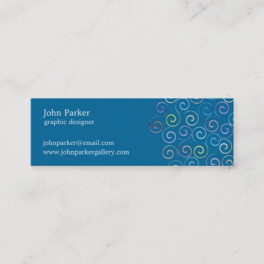 Visitekaartje voor spiraalvormers (Voorkant)