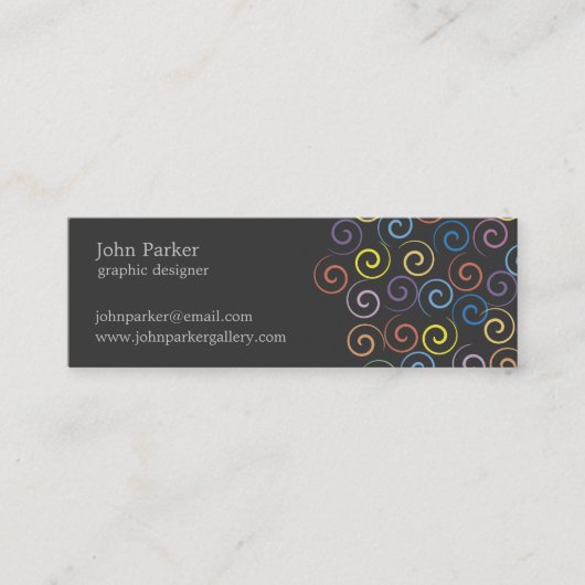 Visitekaartje voor spiraalvormers (Voorkant)