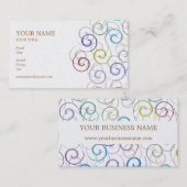 Visitekaartje voor spiraalvormers (Voorkant / Achterkant)