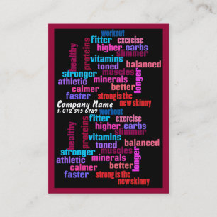 visitekaartje voor sportclubs of trainers