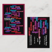 visitekaartje voor sportclubs of trainers (Voorkant / Achterkant)