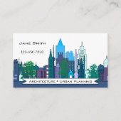 Visitekaartje voor stadsplanning van architecten (Voorkant)