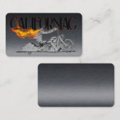 Visitekaartje voor stijlvolle chroommotor (Voorkant / Achterkant)