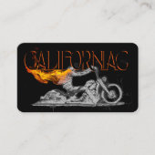 Visitekaartje voor stijlvolle chroommotor (Voorkant)