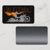 Visitekaartje voor stijlvolle chroommotor (Voorkant / Achterkant)