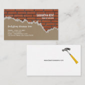 Visitekaartje voor stralen en gips wandcontracten (Voorkant / Achterkant)