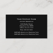 Visitekaartje voor structuurservice (Achterkant)