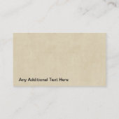 Visitekaartje voor structuurservice (Achterkant)