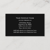 Visitekaartje voor structuurservice (Achterkant)