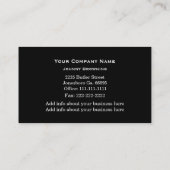 Visitekaartje voor structuurservice (Achterkant)