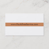 Visitekaartje voor structuurservice (Achterkant)