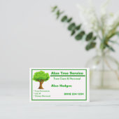 Visitekaartje voor structuurservice (Staand voorkant)